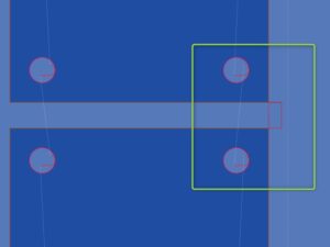 Nowość: SigmaNEST X1.7 - Możliwość wprowadzenia ujemnej wartości szerokości mostka dla opcji „Automostek na wyjściu”